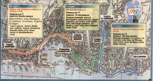 mappa manifestazioni